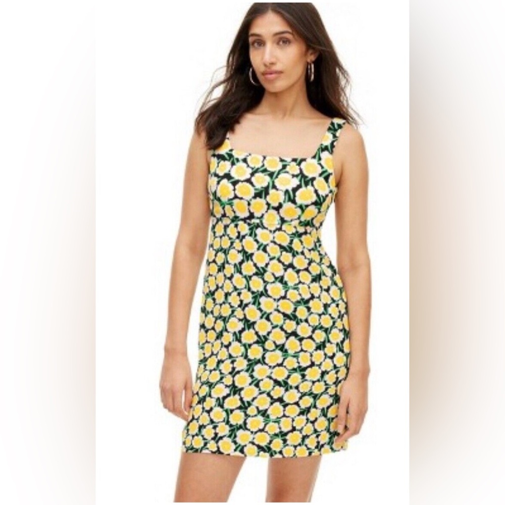 Diane Von Furstenberg for Target Shift‎ Yellow Poppy Mini Dress Size 8
